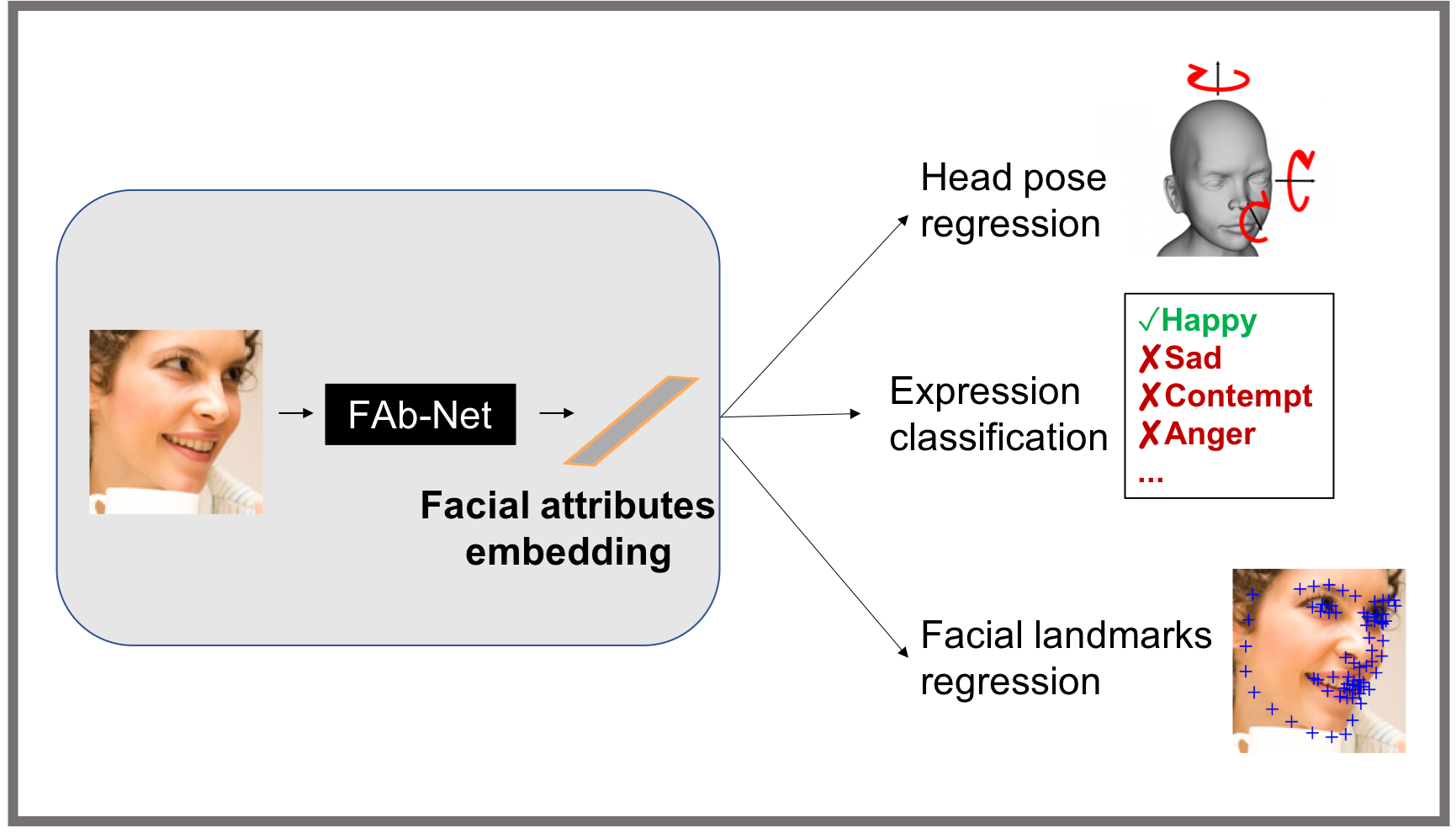Self-supervised facial embedding